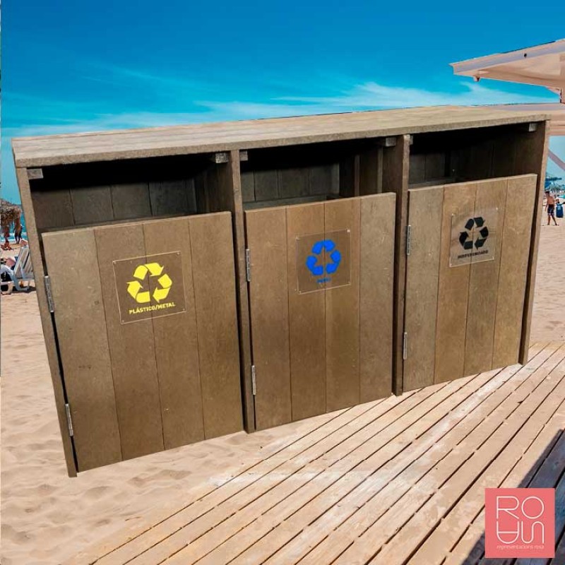 Cobre contenidor Triple TRIPOLI | Plàstic Reciclat Sostenible